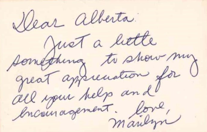 Horne, Marilyn - Small Card Signed